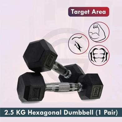 2.5 Kg Hex Dumbbells - 1 Pair