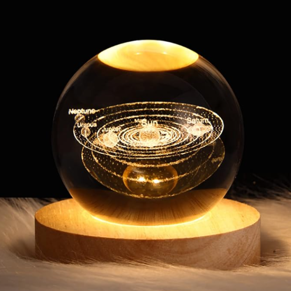 Small Size Non Rotating 3D Crystal Ball Lamp
