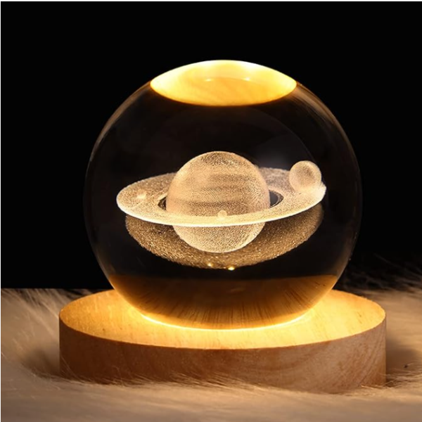 Small Size Non Rotating 3D Crystal Ball Lamp