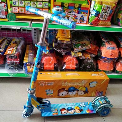 Kids Kick Scooter Lionman 2009A Model 3 Wheels Lighting System Scooter with Ring Bell